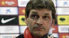 Tito Vilanova felicita al Atlético de Madrid, campeón de la Copa del Rey